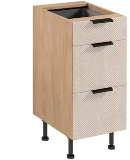 Kuchynské skrinky Korpus Luxeo K04-D40S3-AX dub puccini