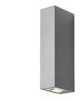 Svietidlá Redo 90421 - LED Vonkajšie nástenné svietidlo ACE 2xLED/5,84W/230V 3000K IP54 šedá 90421