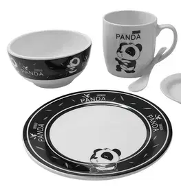 Hrnčeky, šálky, podšálky MAKRO - Raňajková súprava keramická Panda