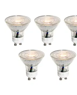 LED osvetlenie Sada 5 GU10 50mm LED žiaroviek číra 3W 200 lm 2200K