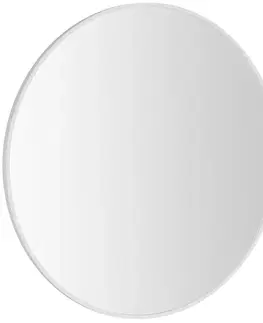 Kúpeľňový nábytok SAPHO - NOTION SLIM guľaté zrkadlo v ráme, priemer 80cm, biela mat NT800W