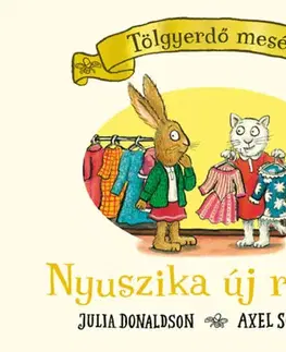 Leporelá, krabičky, puzzle knihy Nyuszika új ruhája - Julia Donaldson
