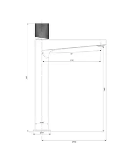 Kúpeľňové batérie OMNIRES - CONTOUR umývadlová batéria vysoká zlatá kartáčovaná /GLB/ CT8012GLB