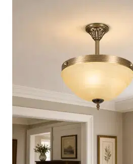Svietidlá BRILAGI - Luster na tyči DAHLIA 3xE27/40W/230V priemer 37 cm mosadz BRSD85856-3P/AB