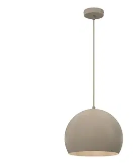 Svietidlá  Luster na lanku SOOL 1xE27/15W/230V pr. 27 cm béžový 1221