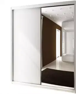 Šatníkové skrine Skriňa Top 23 150 Biely