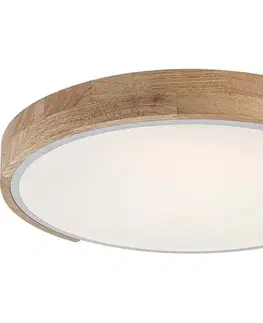 Svietidlá Rabalux 71417 - LED stropné svietidlo MAPLE2 LED/24W/230V 3000K biela/dub pr. 41 cm 71417