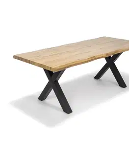 Konferenčné stolíky Jedálenský stôl TIMBER CROSS 200, prírodný dub