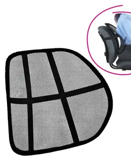 Kancelárske stoličky KONDELA Bekio ergonomická opierka chrbta čierna