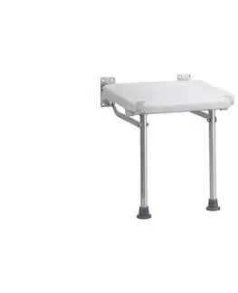Svietidlá BEMETA Sprchové sedadlo 40x43 cm strieborné/biele 353125033