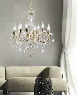 Svietidlá Závesná lampa MARIA 8xE14 luster Candellux