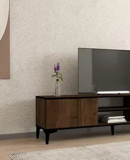 TV stolíky TV stolík Erem - Walnut, Black