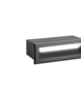 Svietidlá Viokef Lighting LED Vonkajšie zapustené svietidlo FLIK LED/3W/230V IP65 antracit 4308701