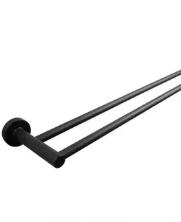 Vešiaky a háčiky na stenu Nástenný dvojitý vešiak carbon čierny CKB-7432 99