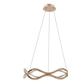 Svietidlá  LED luster na lankách VAVE LED/28W/230V ružové zlato 34-35653