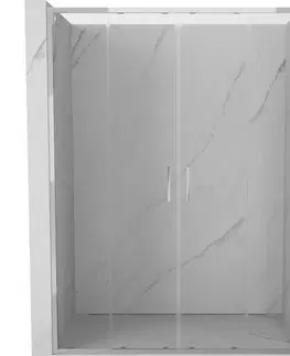 Sprchovacie kúty MEXEN/S - Exo dvojité posuvné sprchové dvere 140, transparent, chróm 8152-140-000-01-00
