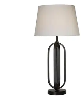 Lampy Searchlight EU91101WH - Stolná lampa CHIC 1xE27/60W/230V biela EU91101WH
