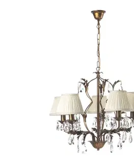 Svietidlá ONLI - Luster na reťazi KAREN 5xE14/6W/230V bronzová 4669/5B
