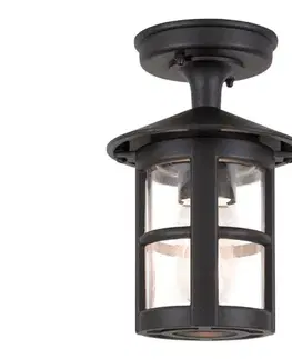 Záhradné lampy Elstead BL21A-BLACK - Vonkajší prisadený luster HEREFORD 1xE27/100W/230V IP43 BL21A-BLACK