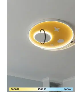 Svietidlá BRILAGI -LED Detské stropné svietidlo STARSHIP LED/64W/230V 3000/4500K žltá BR1878/3