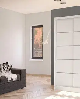 Šatníkové skrine Šatníková skriňa SAN 4 biela 