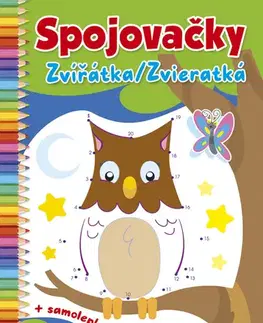 Pre deti a mládež - ostatné Spojovačky: Zvířátka / Zvieratká (+ samolepky)