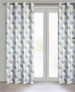 Závesy do spálne Záves ASETA 140X250 na priechodkách 391725
