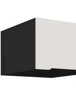 Kuchynské skrinky visiace Kuchynská skrinka Aria-Wh/Bl Anti Fingerprint 50 Nagu-36 1f