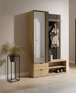 Predsieňový nábytok Predsieňový nábytok Como čierna/artisan