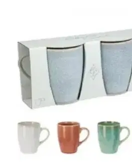 Hrnčeky a šálky Kinekus Hrnček kameninový 340ml sada 2 ks v krabičke, mix farieb