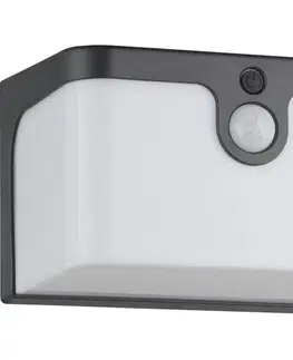 LED osvetlenie Eglo 901081 -LED Solárne nástenné svietidlo so senzorom CROARA LED/7,3W/4,5V IP44 901081