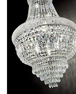 Svietidlá Ideal Lux - Krištáľový luster na reťazi DUBAI 10xE14/28W/230V pr. 52 cm chróm 215969