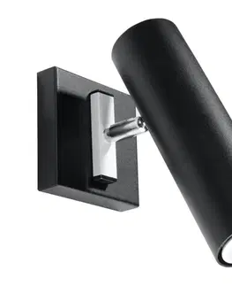 Svietidlá  Nástenné bodové svietidlo DIREZIONE 1xGU10/40W/230V čierna SL.0498