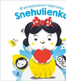 3D, magnetické, priestorové knihy 3D priestorová rozprávka Snehulienka