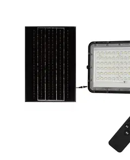 LED osvetlenie  LED Vonkajší solárny reflektor LED/15W/3,2V IP65 6400K čierna + DO 7825