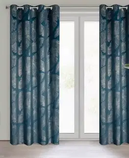 Závesy do spálne Záves MUSA2A 140X250 na priechodkách GR+SZA 399043