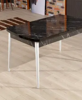 Jedálenské stoly Extendable Dining Table Bendir - White