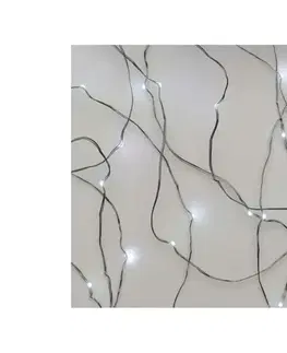 LED osvetlenie  LED vonkajší reťazec 40xLED/9m IP44 studená biela D3AC02