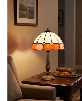 Lampy BRILAGI - Tiffany vitrážová stolná lampa SIENNA 2xE27/60W/230V BRT-8008C