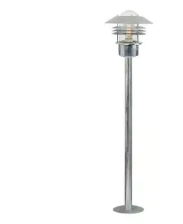 Záhradné lampy Nordlux - vonkajšie svietidlo VEJERS 1xE27/60W/230V IP54 strieborné 92 cm 25118031
