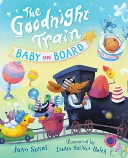 Leporelá, krabičky, puzzle knihy The Goodnight Train Baby on Board - June Sobel