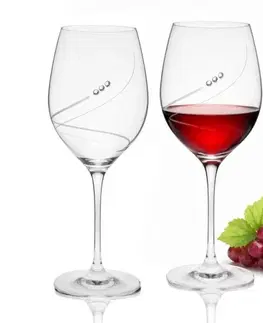 Poháre Kinekus Pohár na víno 470ml biele, sada 4ks, CRYSTALS