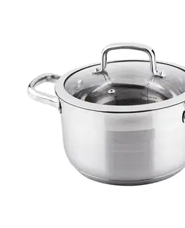 Panvice a hrnce Lamart - Hrniec s pokrievkou 22 cm nerez 42000343
