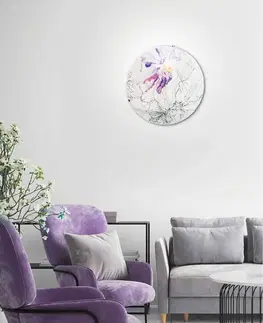 Stropná svetla Stropná lampa s pružinou E27 fialová