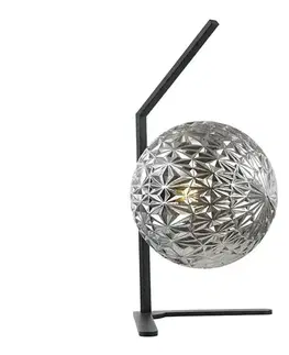Lampy  108002 - Stolná lampa JUNO 1xE27/7W/230V šedá/čierna 108002