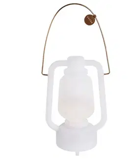 Lampy Stolná lampa biela IP44 vrátane Bluetooth reproduktora - Storm Music
