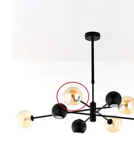 Lampy Jupiter - Náhradné sklo k lusteru MOKA G9 pr. 12 cm dymovo-béžové KL.G9 120 BU KULKA