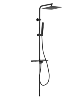 Sprchy a sprchové panely INVENA - Sprchový stĺp SVART BASIC, čierna AU-85-D04-X