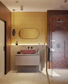 Kúpeľňový nábytok Zrkadlo Naturel B-Way 60x120 cm čierna ZBWOV12060C ZBWOV12060C