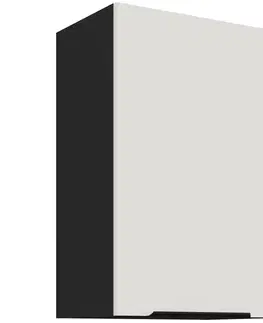 Kuchynské skrinky visiace Kuchynská skrinka Aria-Wh/Bl Anti Fingerprint 45g-72 1f